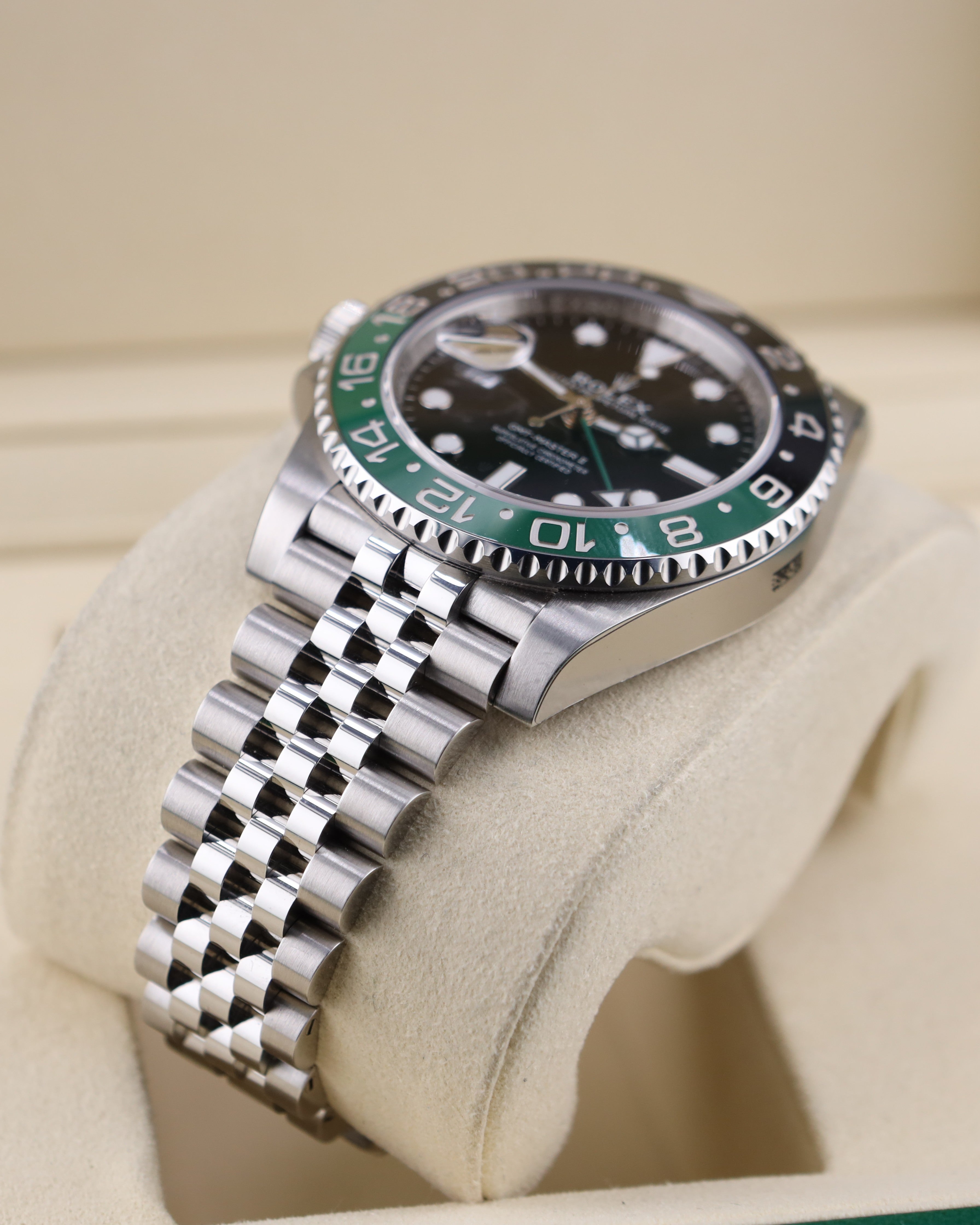 Rolex GMT-Master II Sprite Jubilee 126720VTNR Lefty Green Factory Stickers