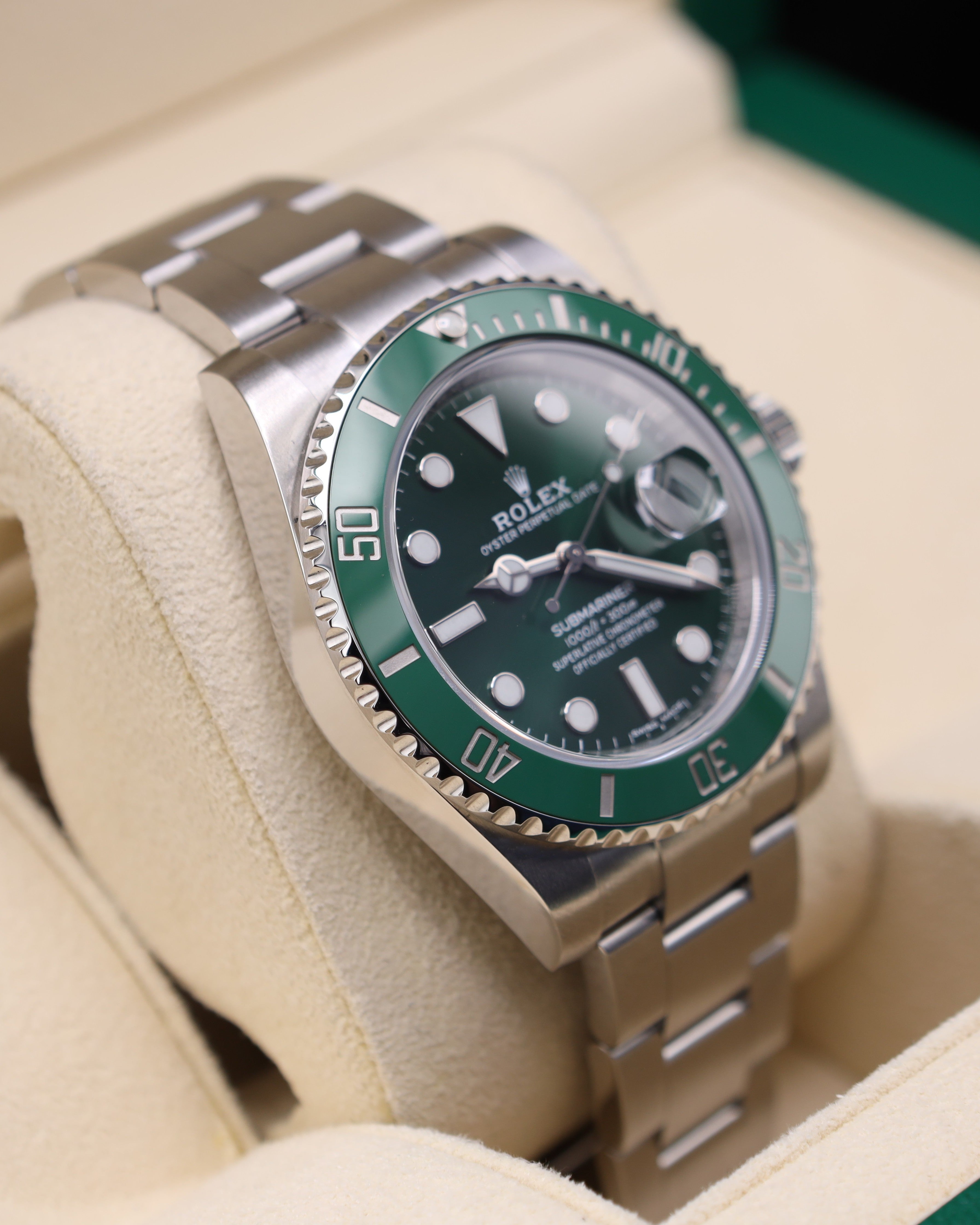 Rolex Submariner Date Hulk Green Dial 116610LV - 2020