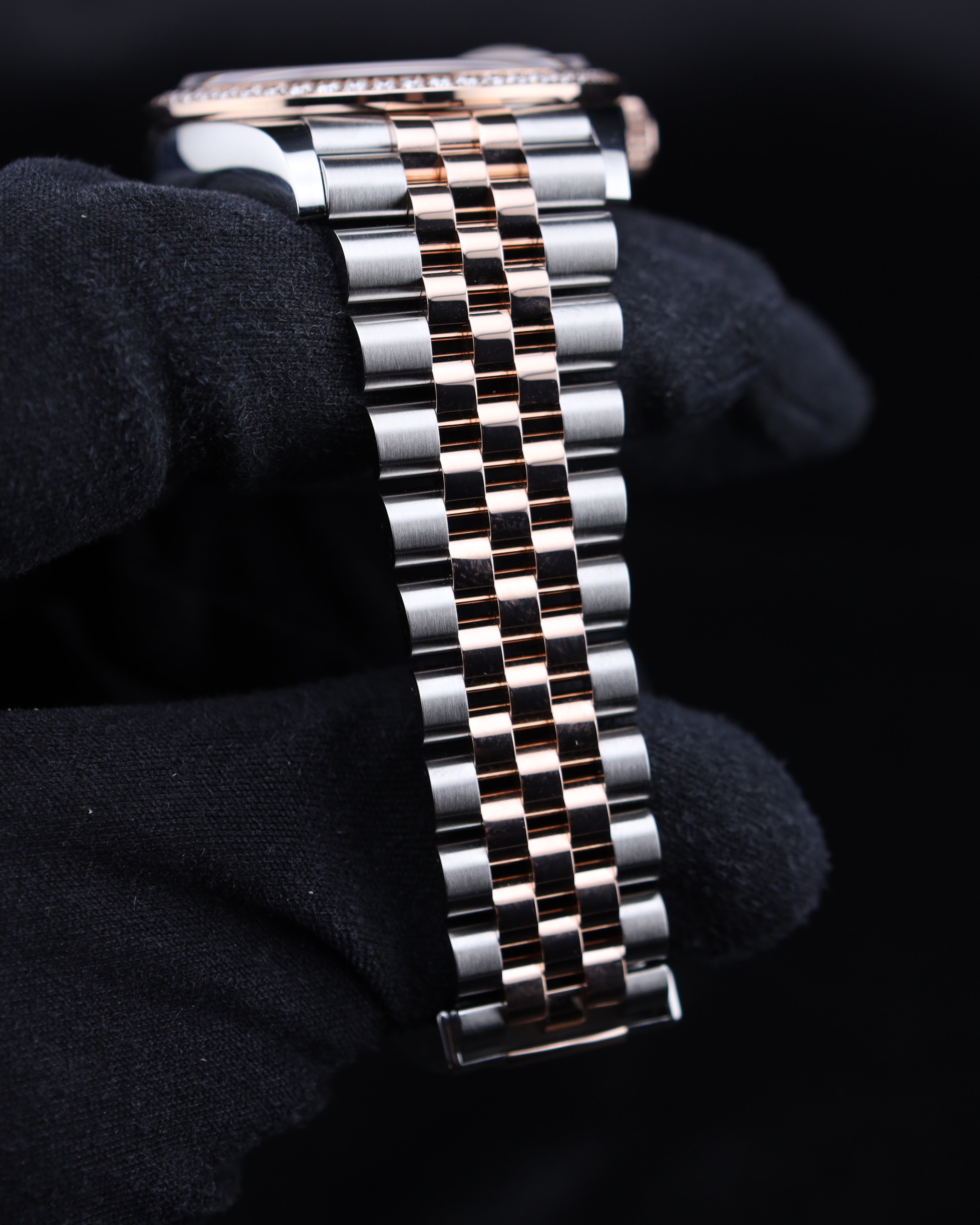 Rolex Datejust 36mm MOP Diamond Dial Two Tone Rose Gold on Jubilee 126281RBR Mother of Pearl