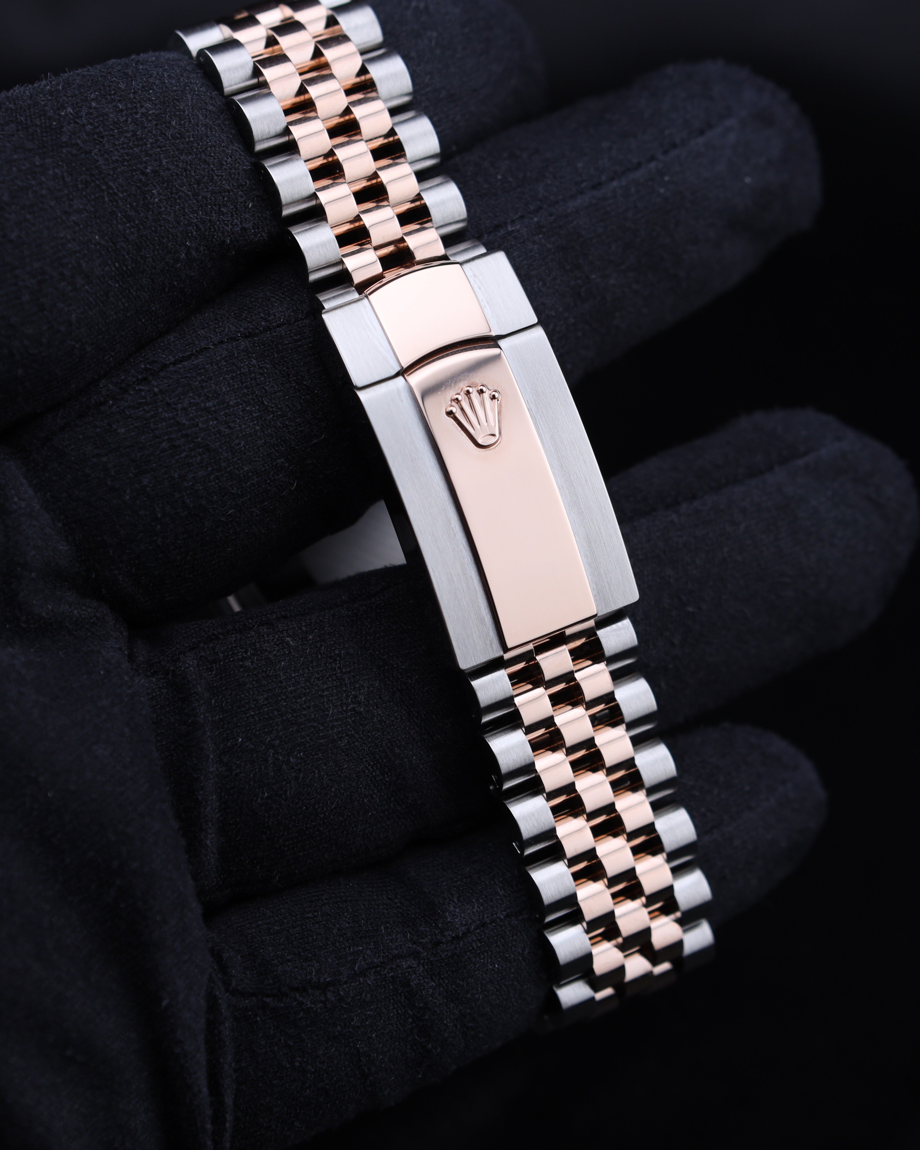 Rolex Datejust 36mm MOP Diamond Dial Two Tone Rose Gold on Jubilee 126281RBR Mother of Pearl