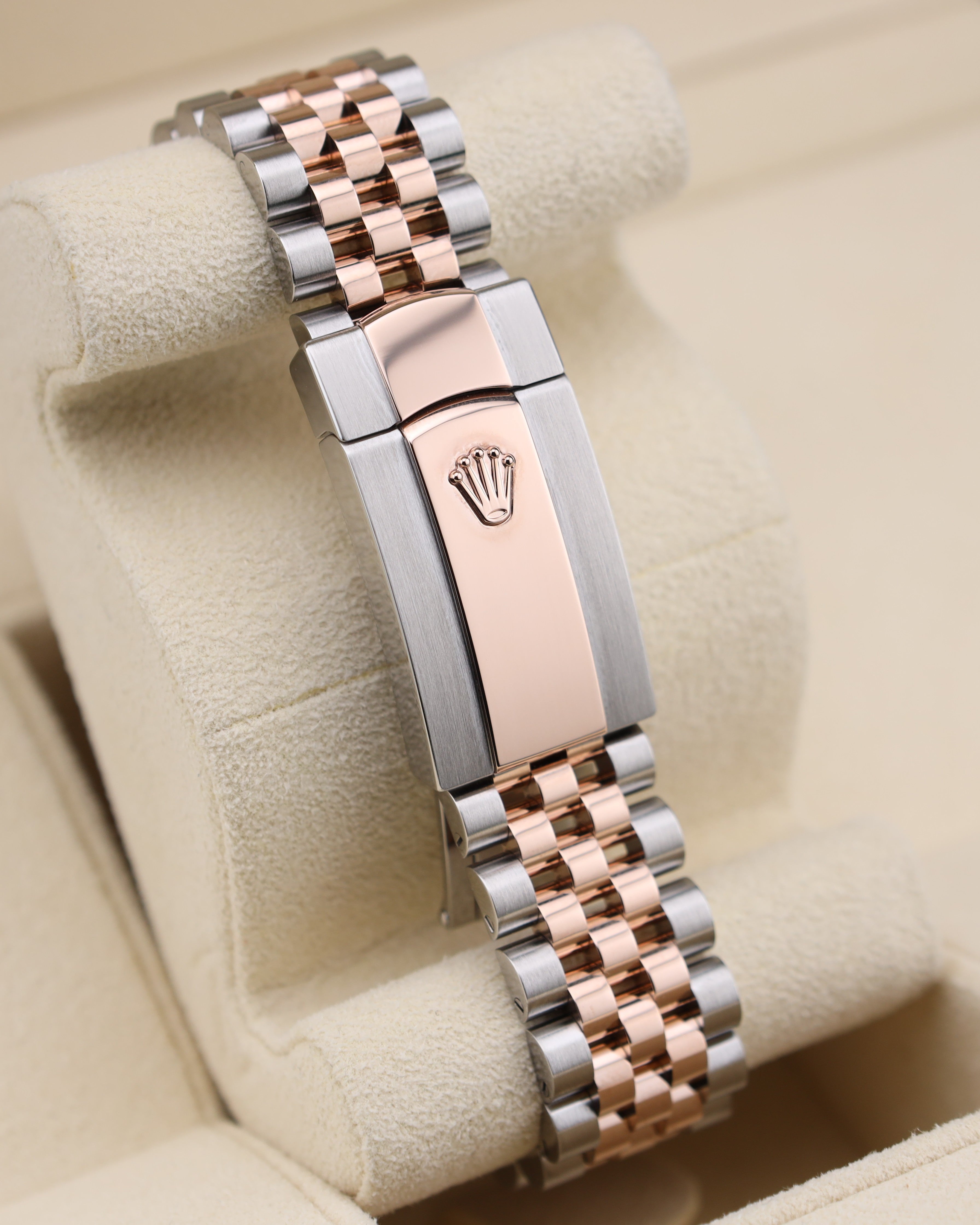 Rolex Datejust 36mm MOP Diamond Dial Two Tone Rose Gold on Jubilee 126281RBR Mother of Pearl