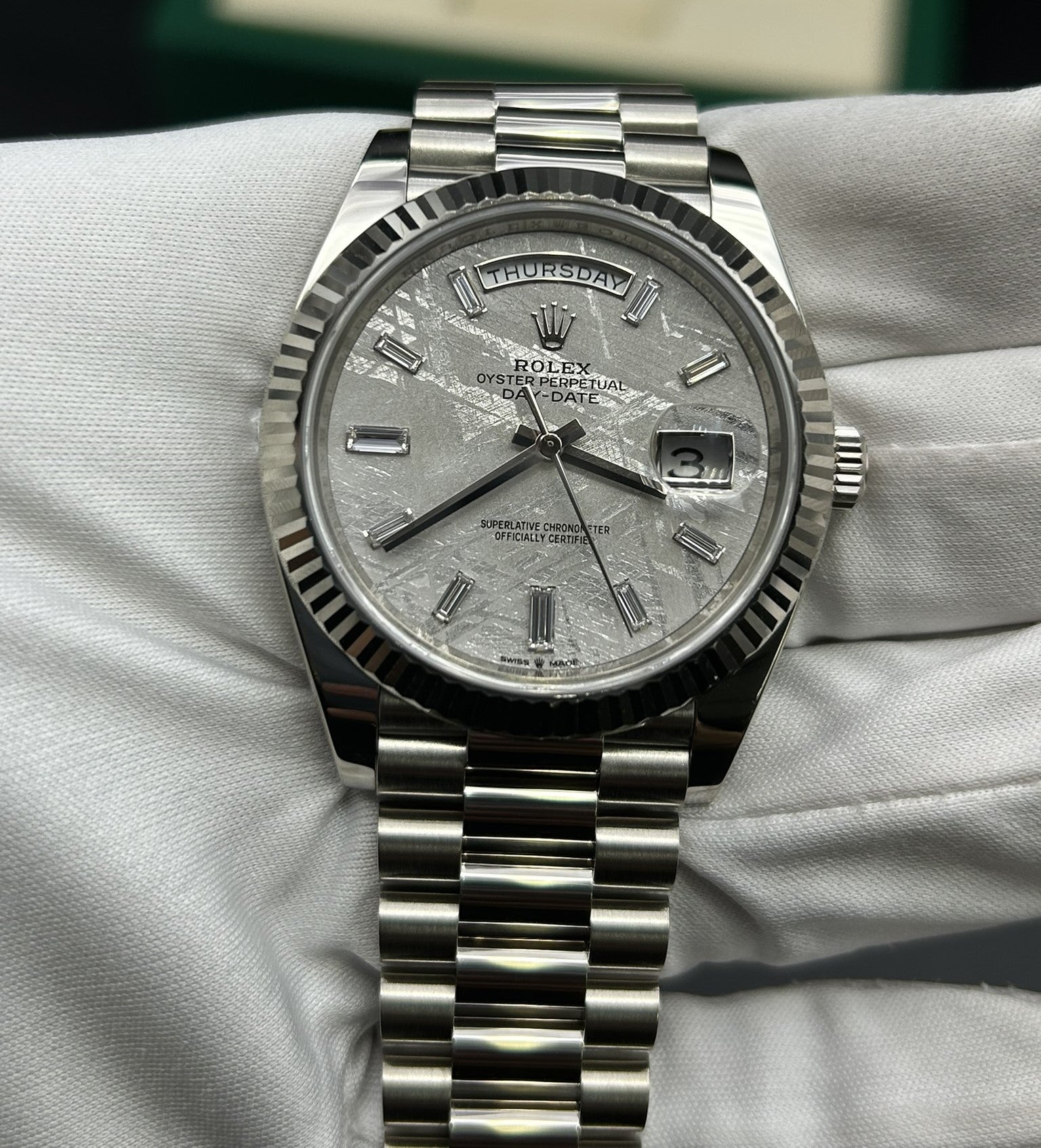 Rolex Day-Date 40 Meteorite Baguette Dial 228239