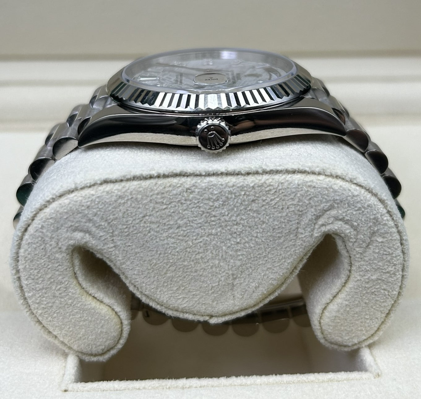 Rolex Day-Date 40 Meteorite Baguette Dial 228239 – MVP Jewelers Miami