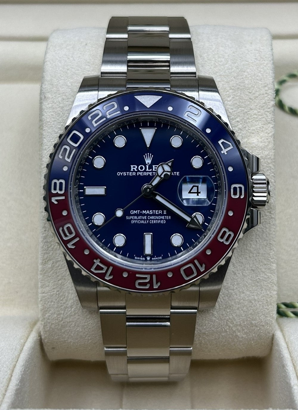 Rolex GMT-Master II Blue Dial White Gold Pepsi 126719BLRO