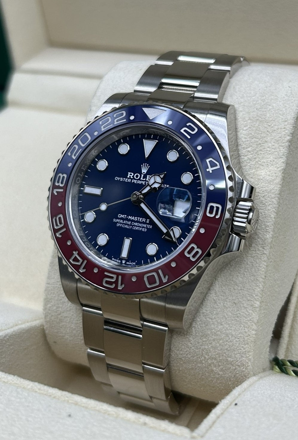 Rolex GMT-Master II Blue Dial White Gold Pepsi 126719BLRO