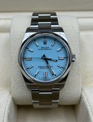 Perpetual 36 Rolex Turquoise Blue Price Rolex Oyster Perpetual 36