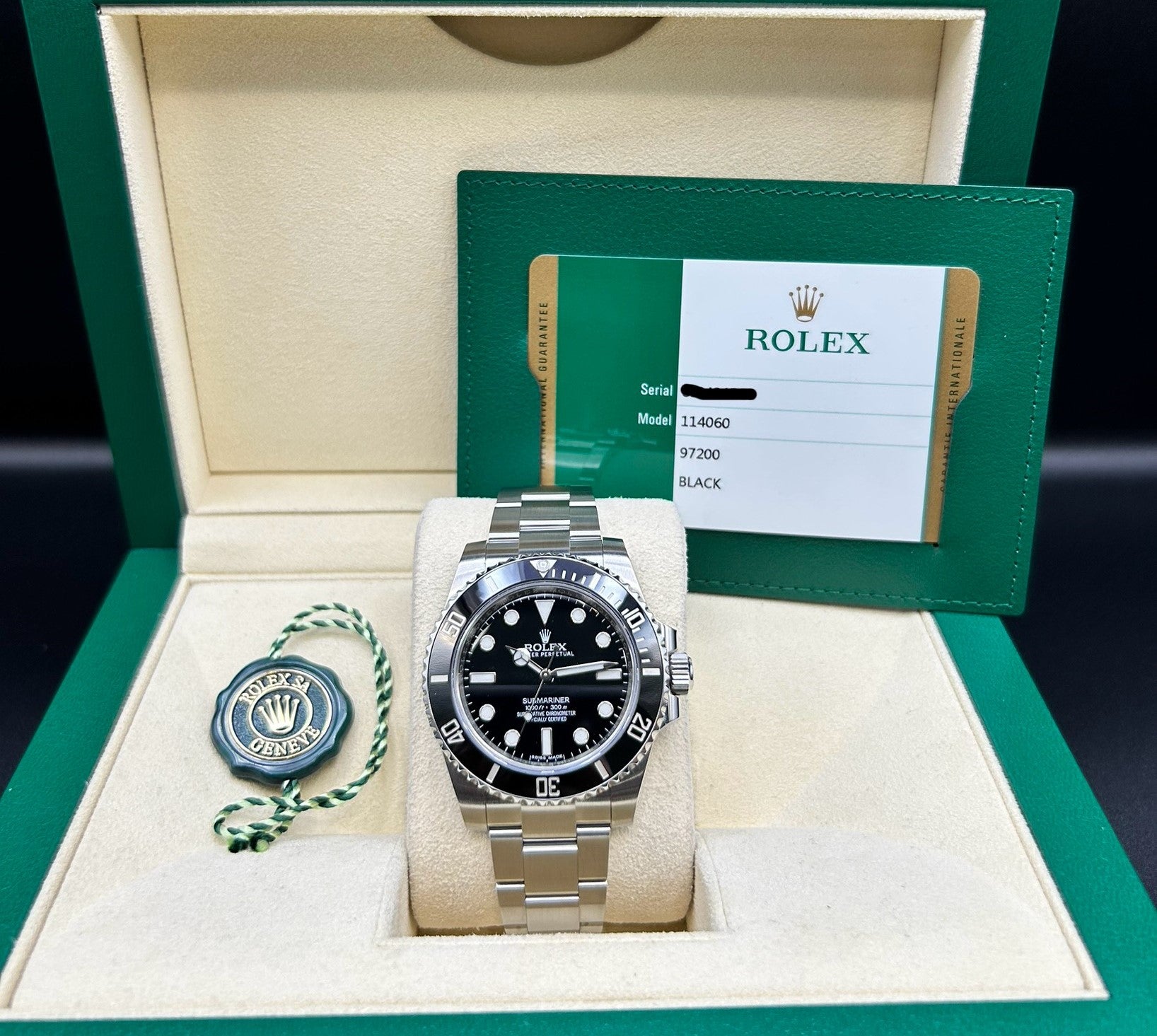 Rolex Submariner (No Date) Black Dial 114060