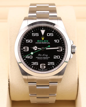 Rolex Air King Black Dial Oyster 126900 Full Factory Stickers - 2026