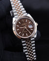 Rolex Datejust 41 Chocolate Stick Dial Two Tone Rosed Gold Jubilee 126331