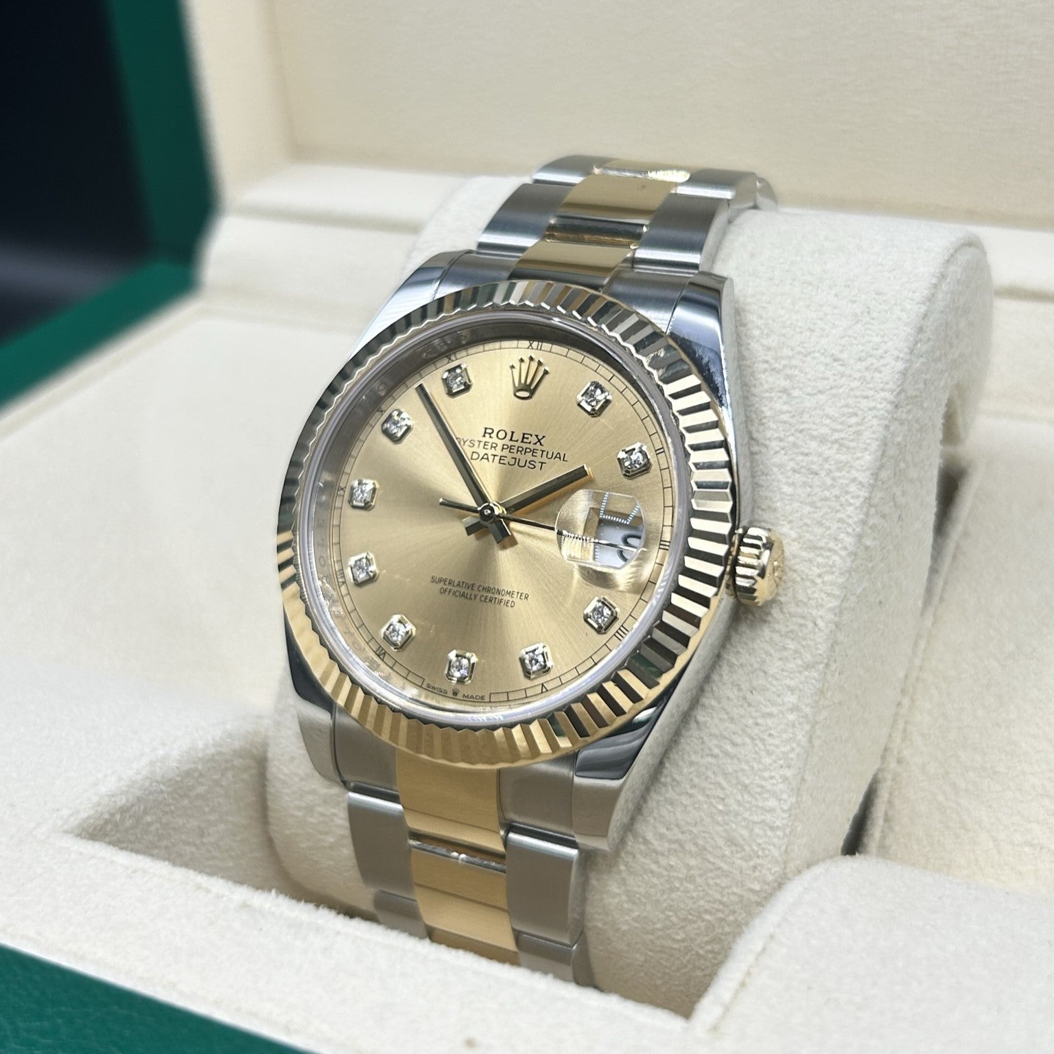 Rolex Datejust 41 Diamond Champagne Dial 126333