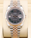 Rolex Datejust 41 Rose Gold Wimbledon on Jubilee 126331 Factory Stickers - 2026