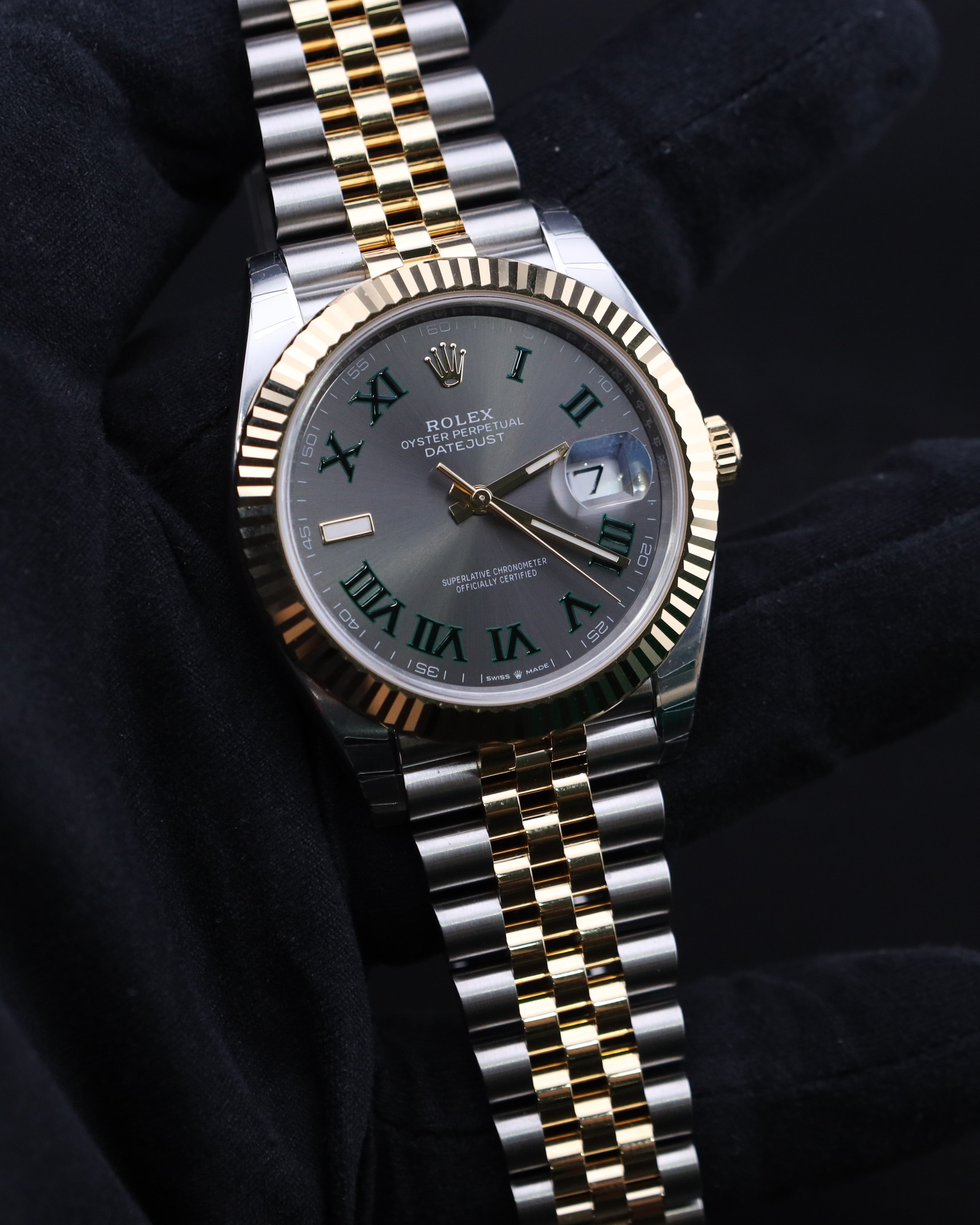 Tone Jubilee Bracelet Rolex Datejust Two Tone Wimbledon Rolex