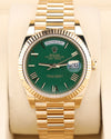 Rolex Day-Date 40 Money Green Roman Dial Presidential 228238