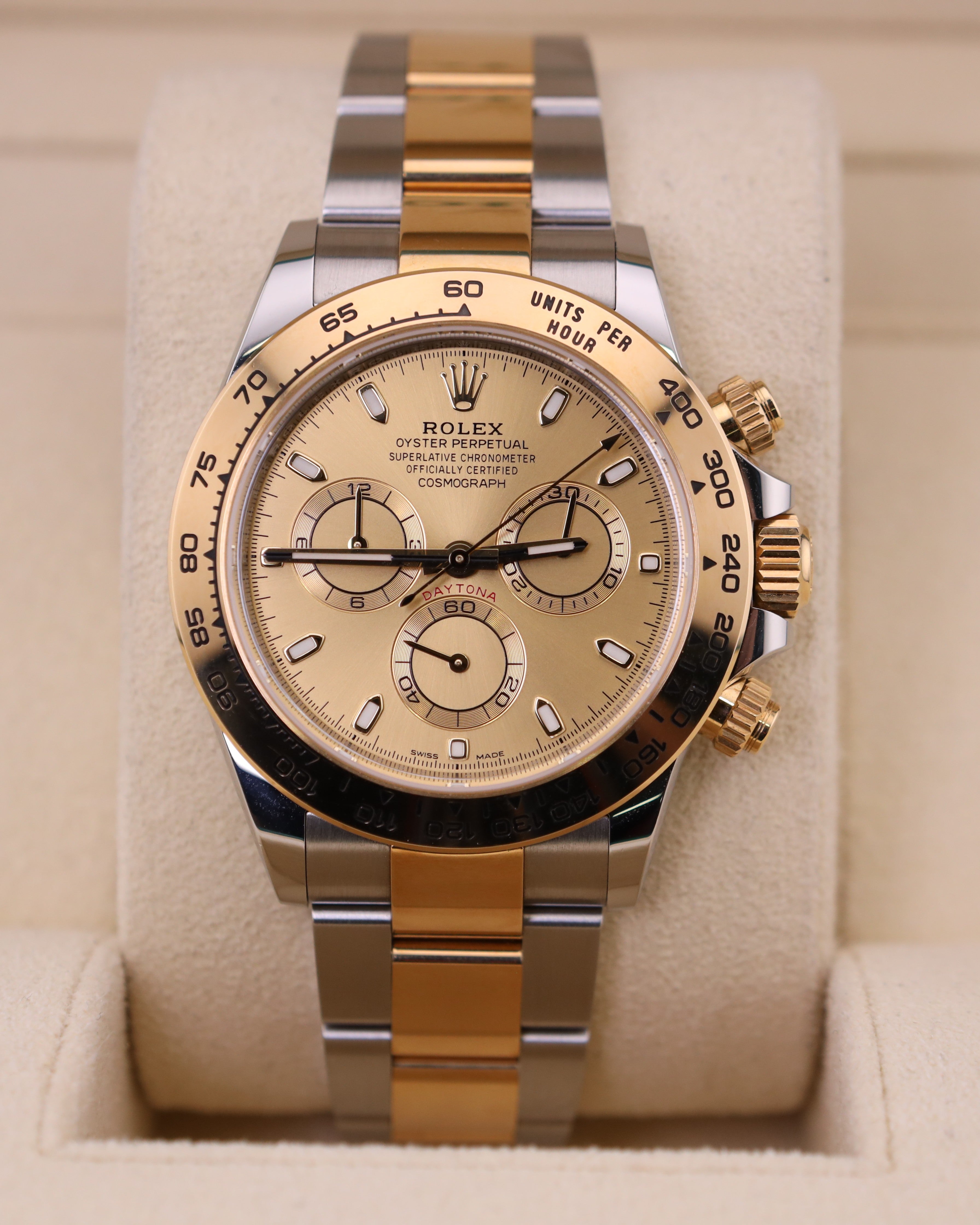 Rolex Daytona Champagne Dial Two Tone on Oyster 116503