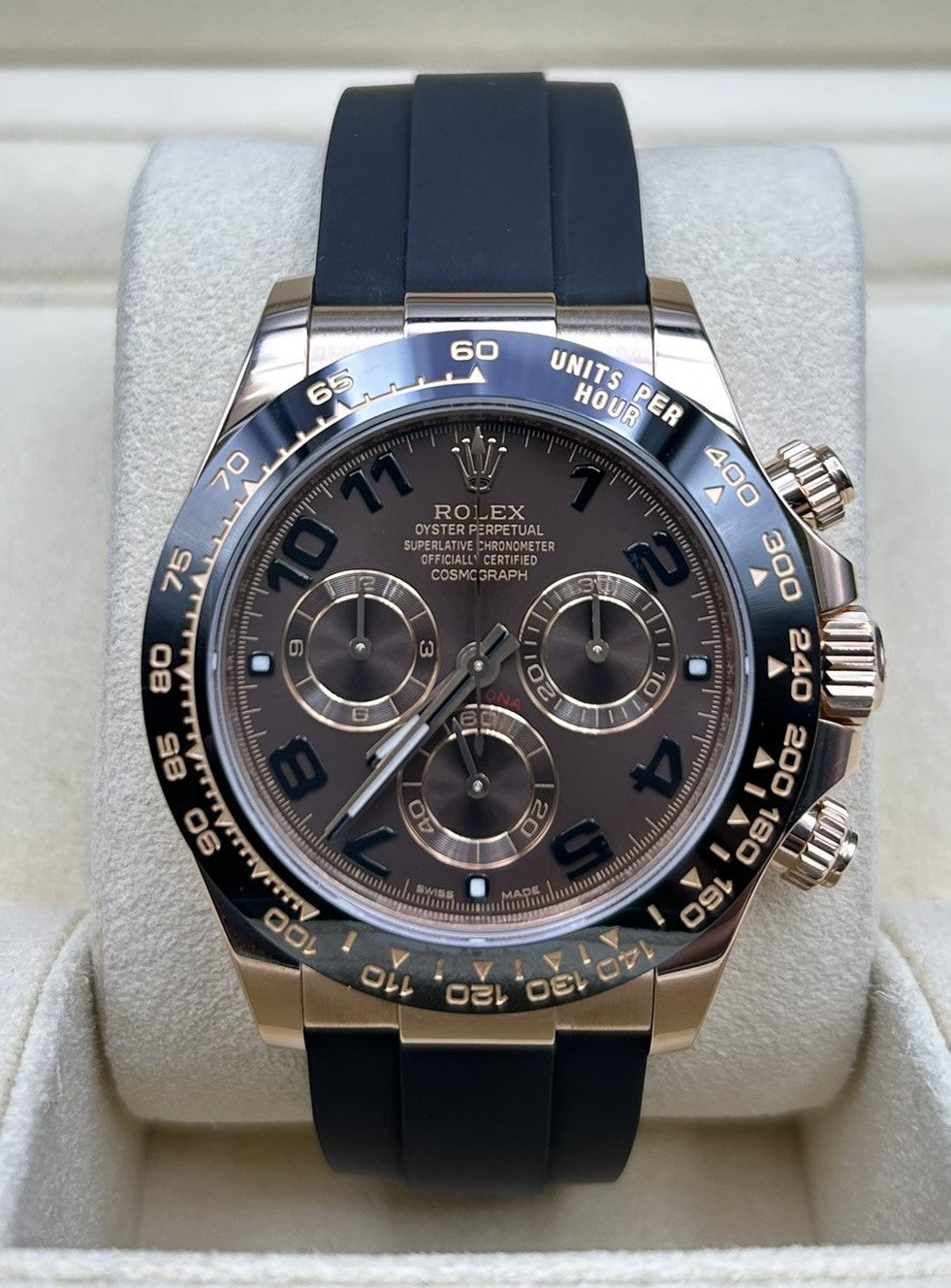 Rolex Daytona  Chocolate Arabic Dial 116515LN Oysterflex
