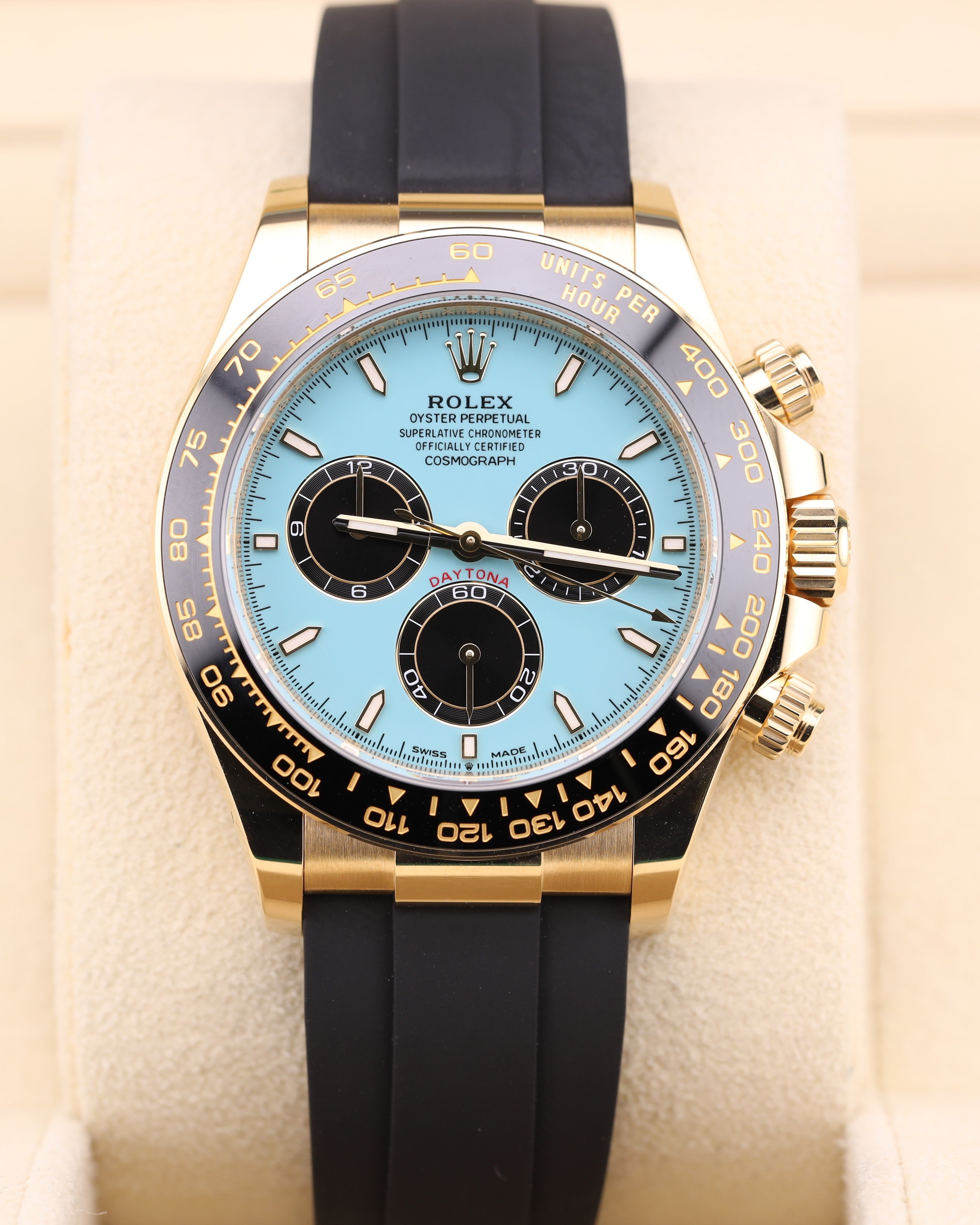 Rolex Daytona Tiffany/Turquoise Blue Dial Oysterflex 126518LN