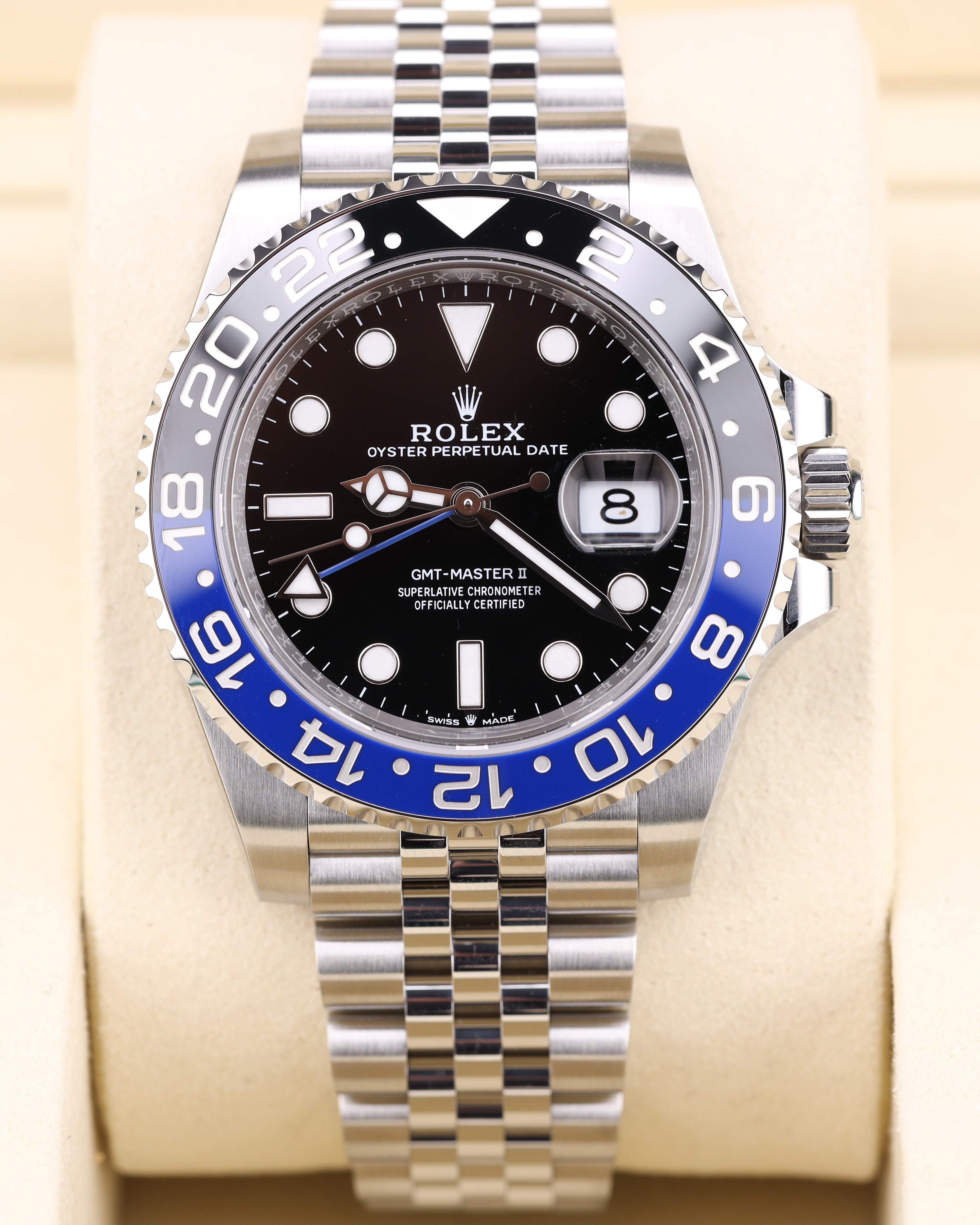 Rolex GMT-Master II Batgirl/Batman Jubilee 126710BLNR Factory Stickers 2026