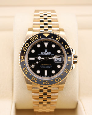 Rolex GMT-Master II Black Dial 18K Gold Jubilee 126718GRNR