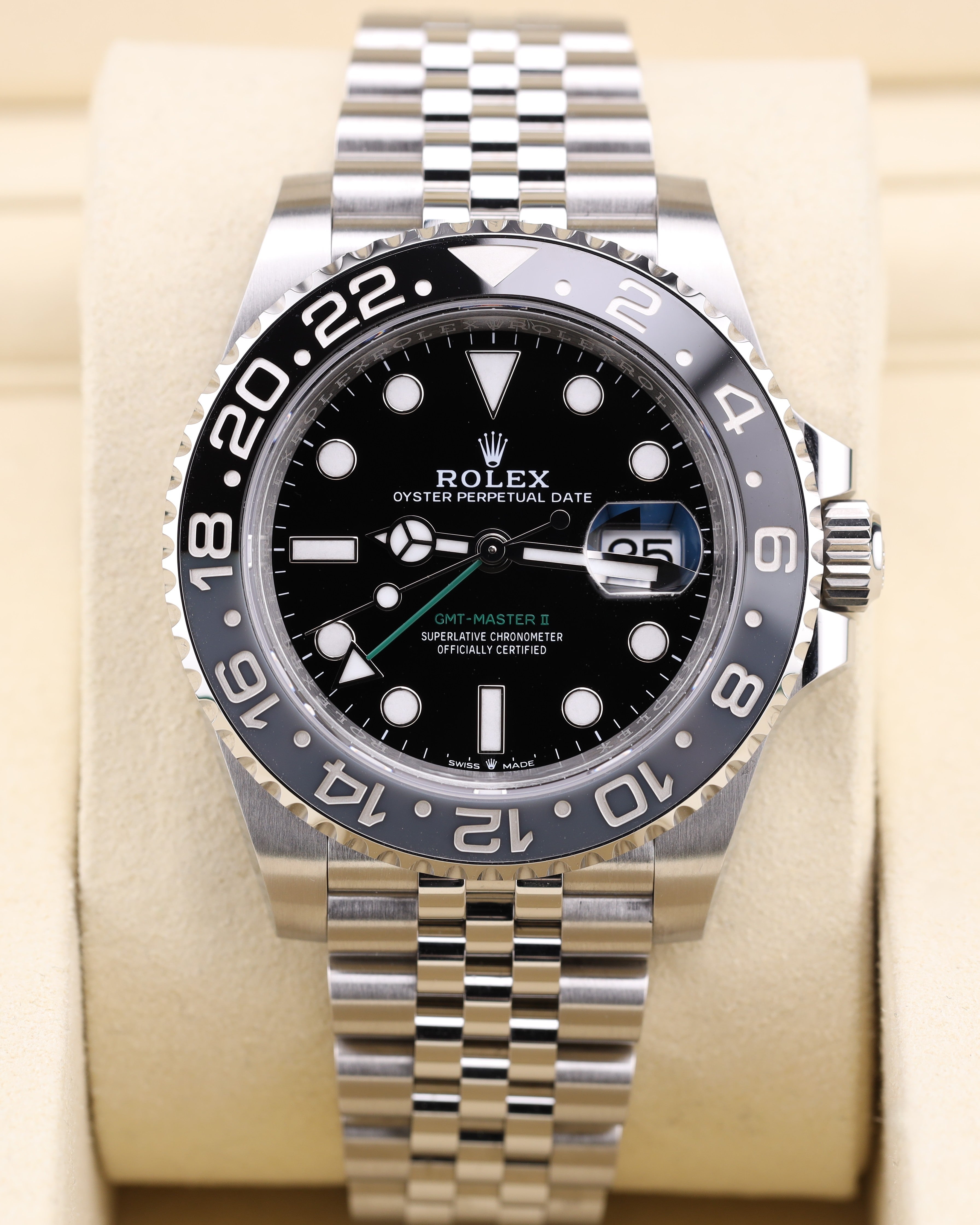 Rolex GMT-Master II Bruce Wayne Jubilee 126170GRNR Full Set 2025