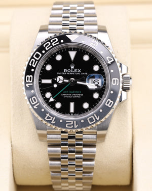 Rolex GMT-Master II Bruce Wayne on Jubilee 126710GRNR Factory Stickers 2026