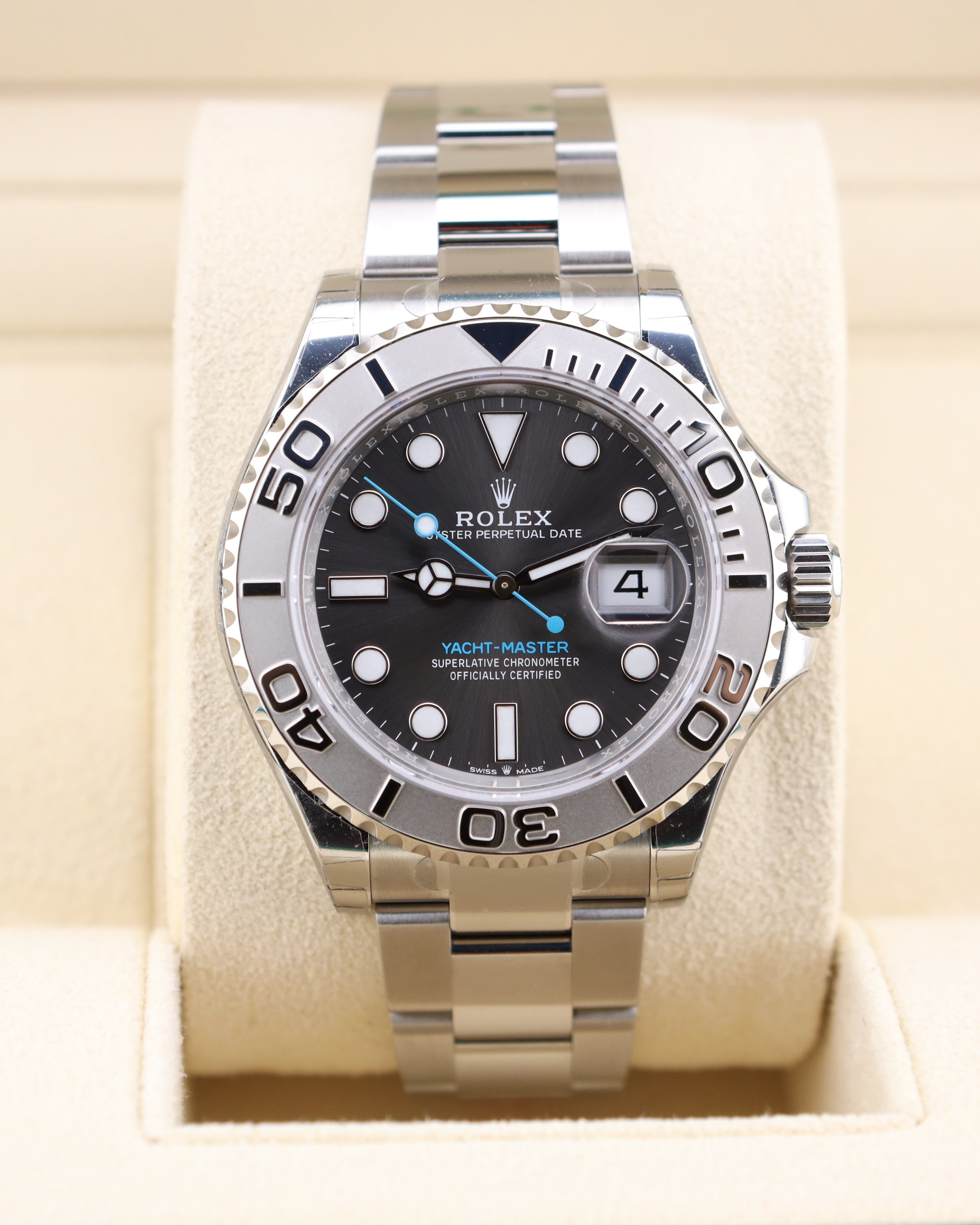 Rolex Yacht-Master 40 Rhodium Slate Dial 126622 Platinum Bezel - 2025