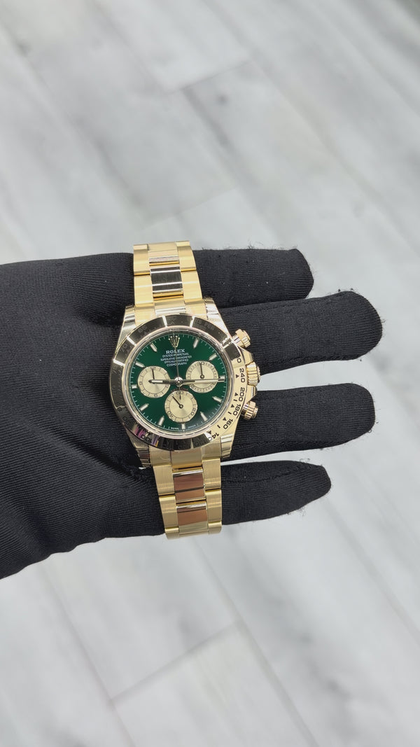 Rolex Daytona John Mayer Green Dial 126508 Factory Stickers