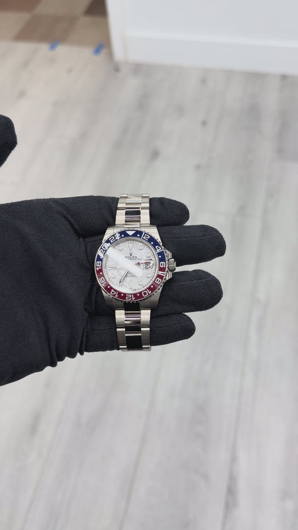 Rolex GMT-Master II Pepsi Meteorite Dial White Gold 126719BLRO